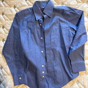 Brooks Brothers Boys BLUE Non-Iron Dress Shirt